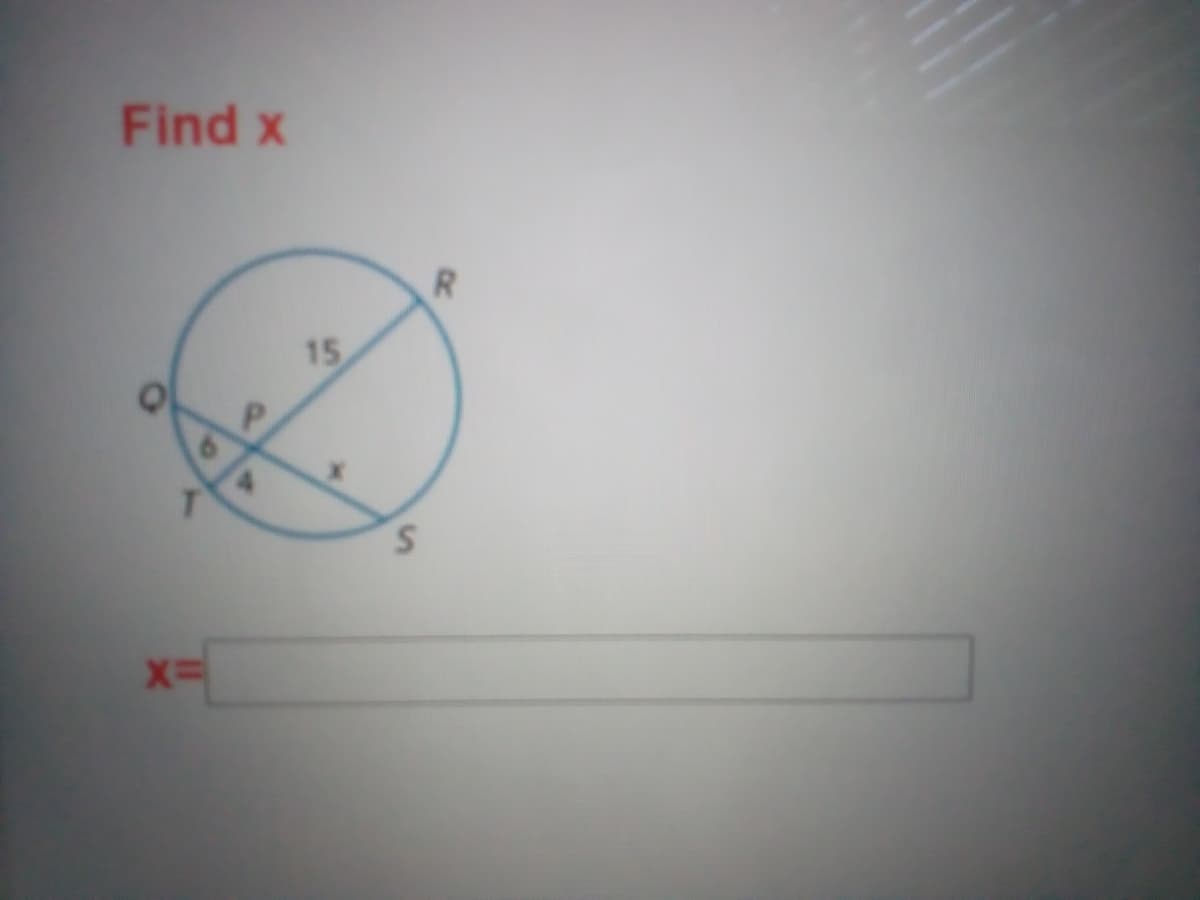 Find x
R.
15
S.
X%=
