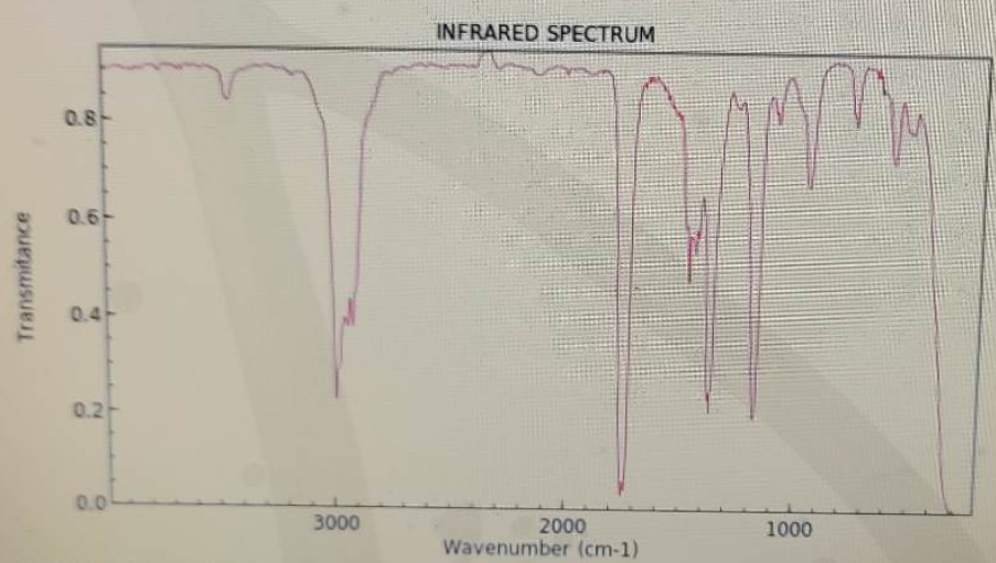 Transmitance
0.8-
0.6-
0.2
0.0
3000
INFRARED SPECTRUM
2000
Wavenumber (cm-1)
1000