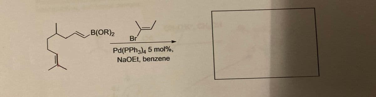 B(OR) 2
ساره
Pd(PPH3)4 5 mol%,
NaOEt, benzene