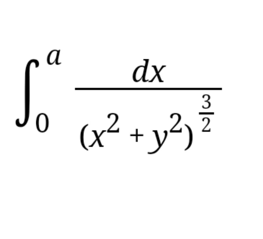 а
dx
(x² + y²)
