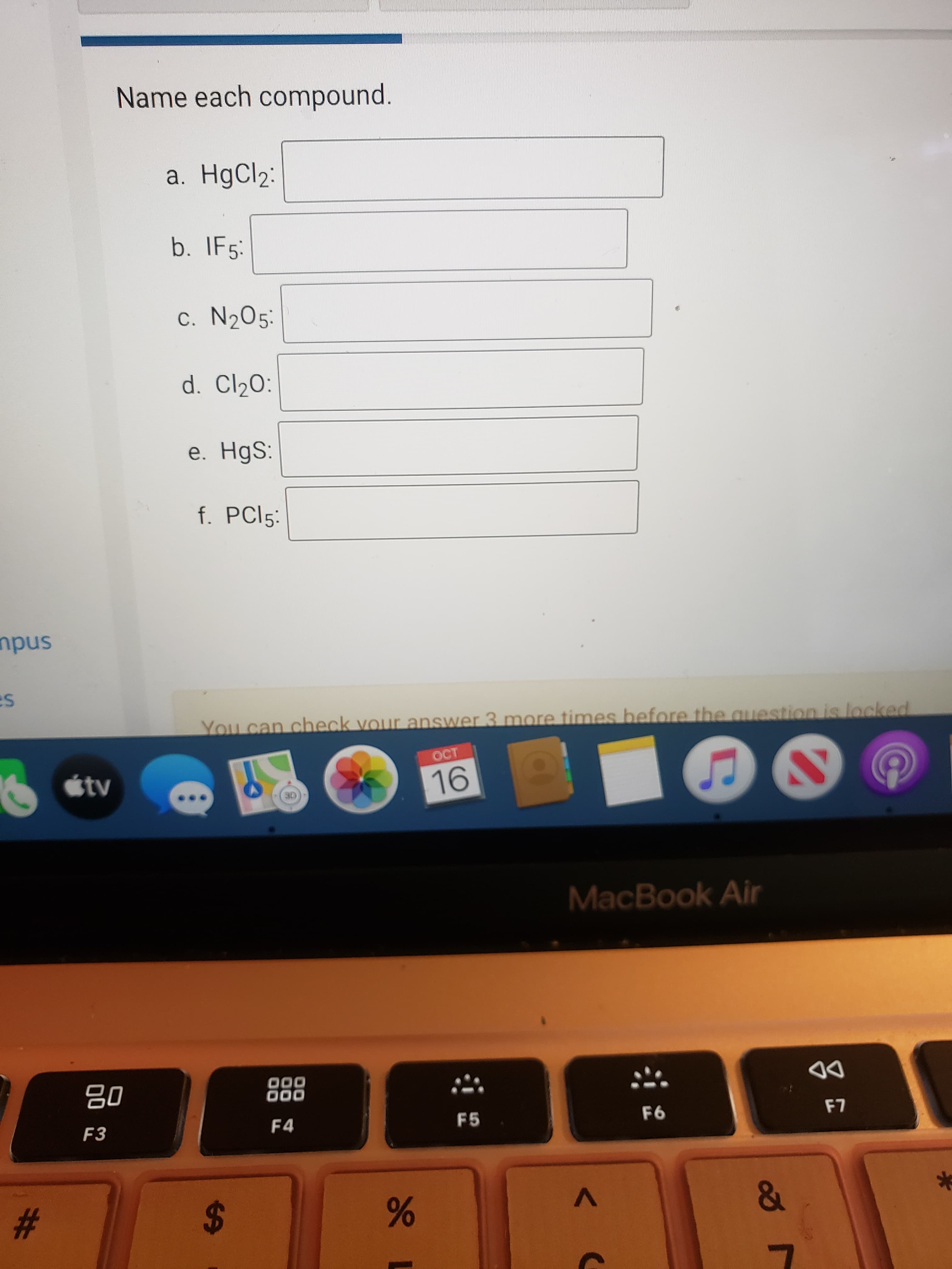 Name each compound.
