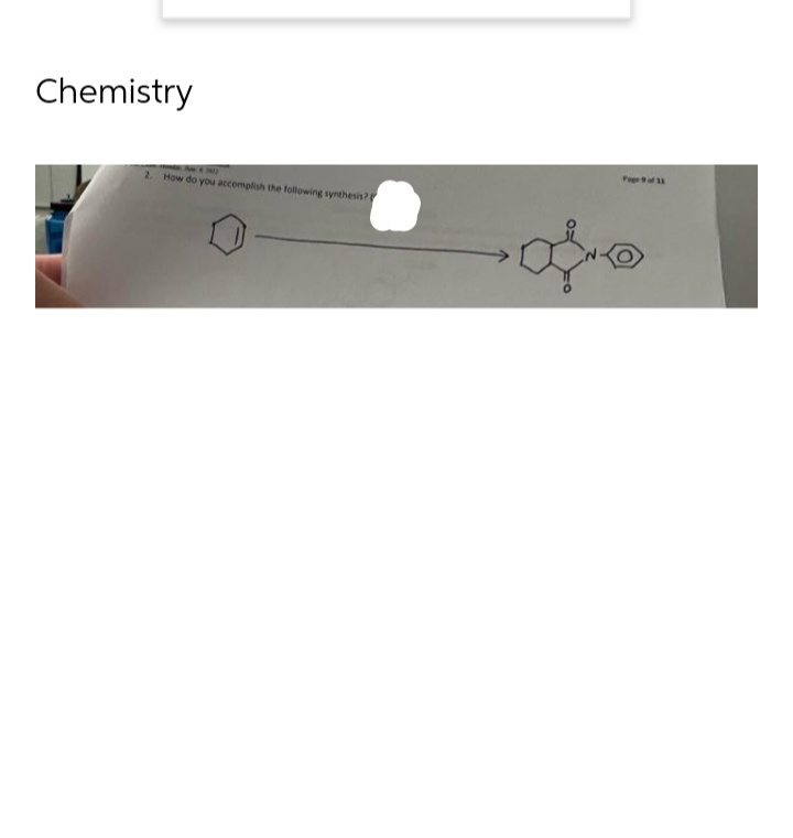 Chemistry
2. How do you accomplish the following synthesis?
fo