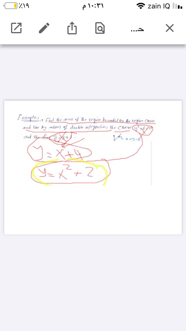 zain IQ li.
Examples, fid ho.ar ed of The vegian bounded by ke vegin Curve
and line hy meaos of double itegration, the CurveG
and the binX+
X+4
Y=x+2
