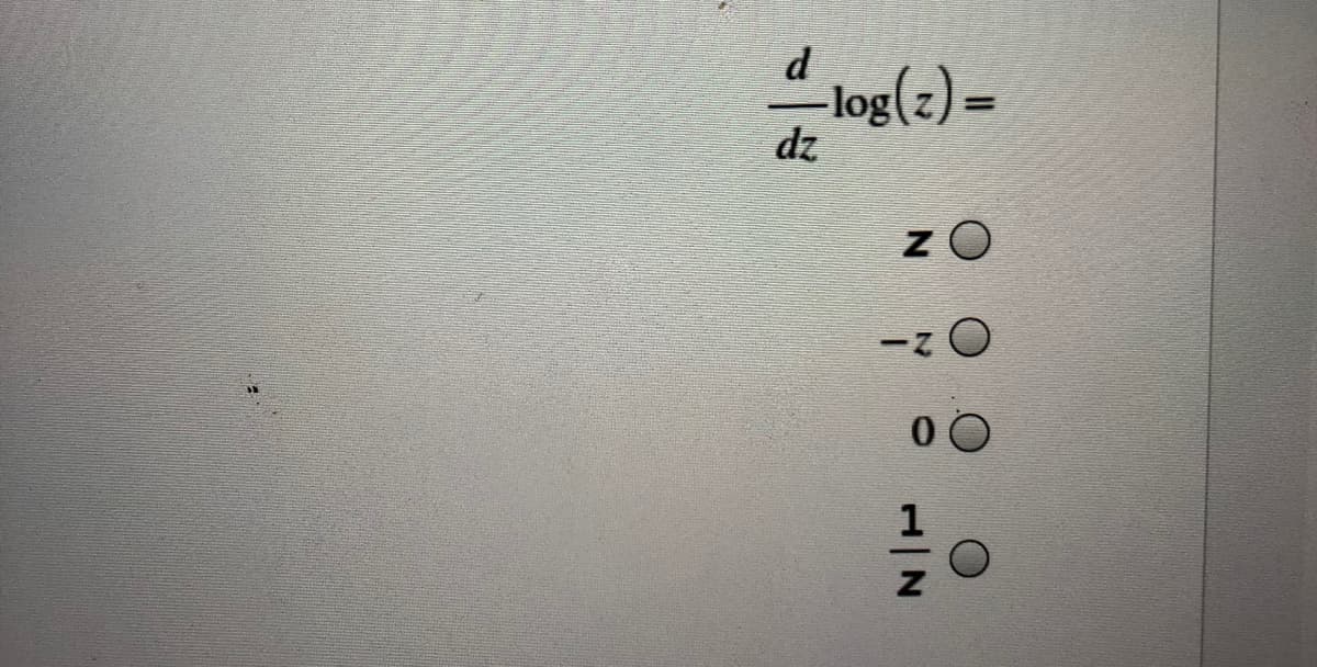 d
log(z) =
zp
z O
O z-
1
