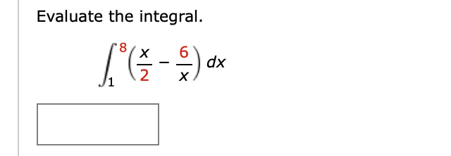 Evaluate the integral.
8.
х
Ге
dx
х
