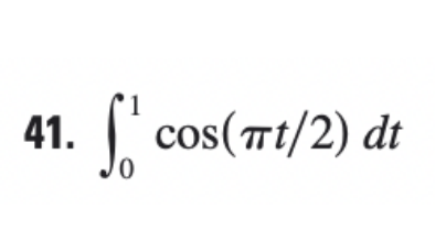 I cos(7t/2) dt
41.
