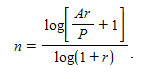 log(1+r)
