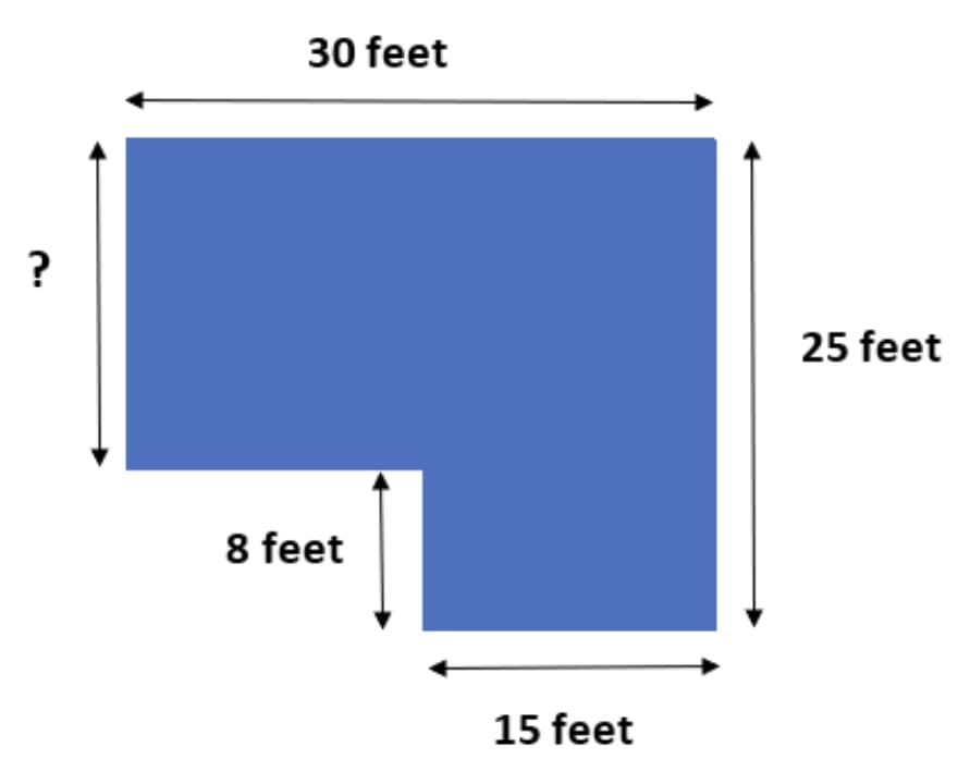 ?
30 feet
8 feet
15 feet
25 feet