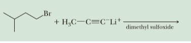 Br
+ H,C-C=C Lit
dimethyl sulfoxide
