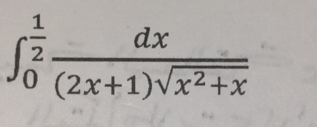 dx
2.
(2х+1)Vx2+x
