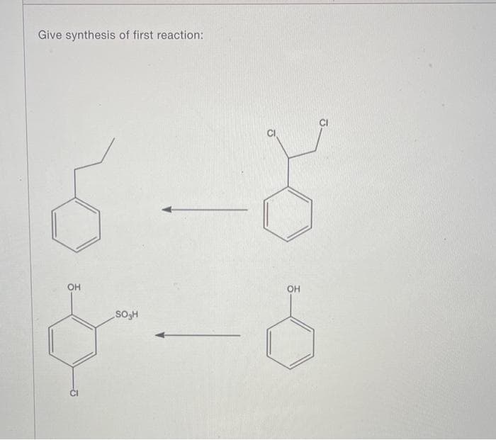 Give synthesis of first reaction:
6-8
SO₂H
8-6
OH
OH