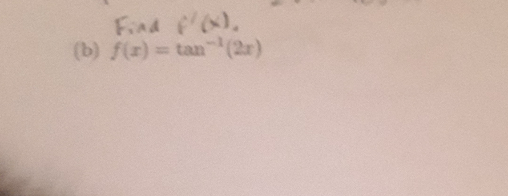 Find f),
(b) f(r) tan(2r)
