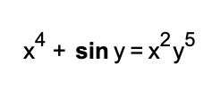 + sin y = x
