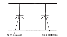 40 microfarads
60 microfarads
