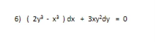 6) (2y - ха ) dx
3xy-dy = 0
