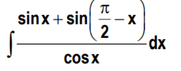 sinx+ sin
dx
COSX
