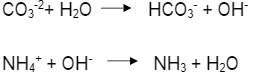 Co;2+ H20
HCO3 + OH
NH, + OH-
NH3 + H20
