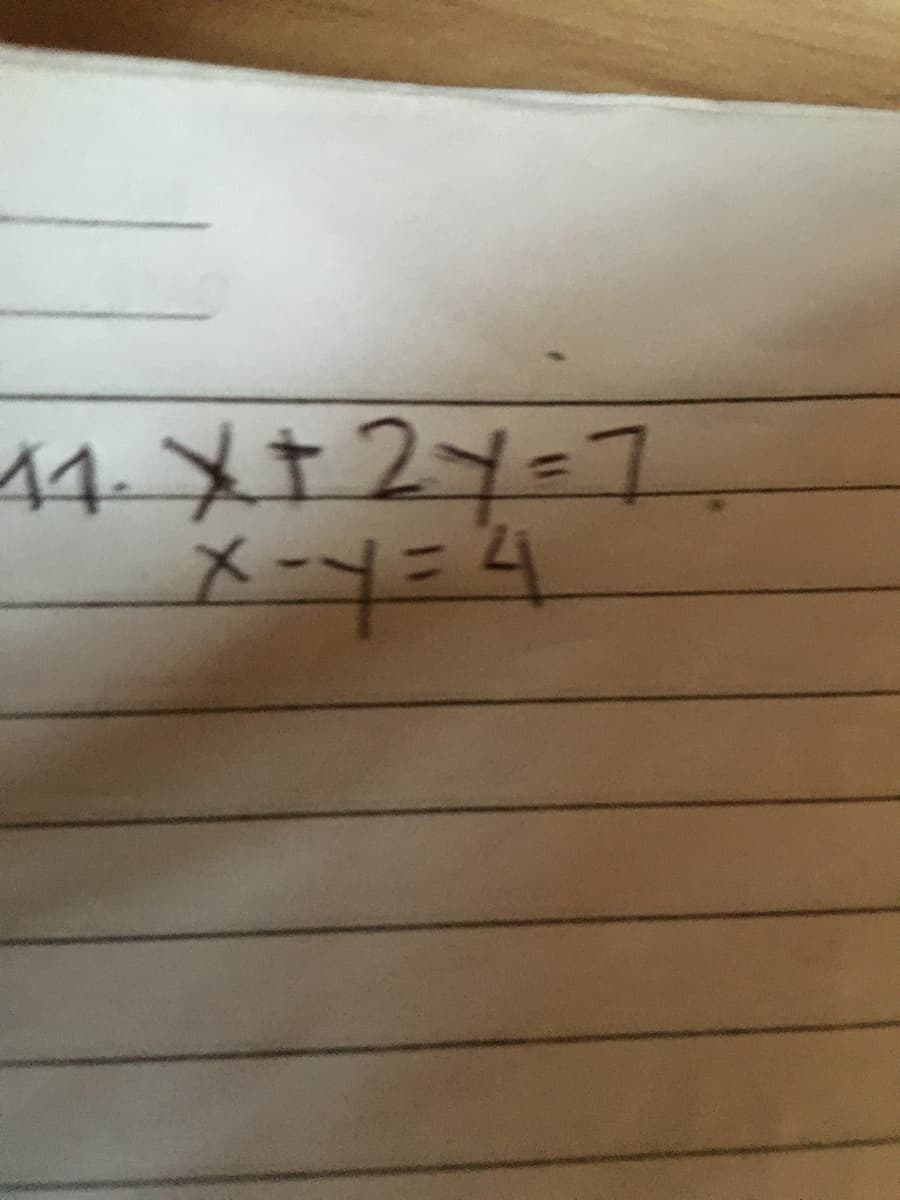 44.メナ24=7
X-y=4
