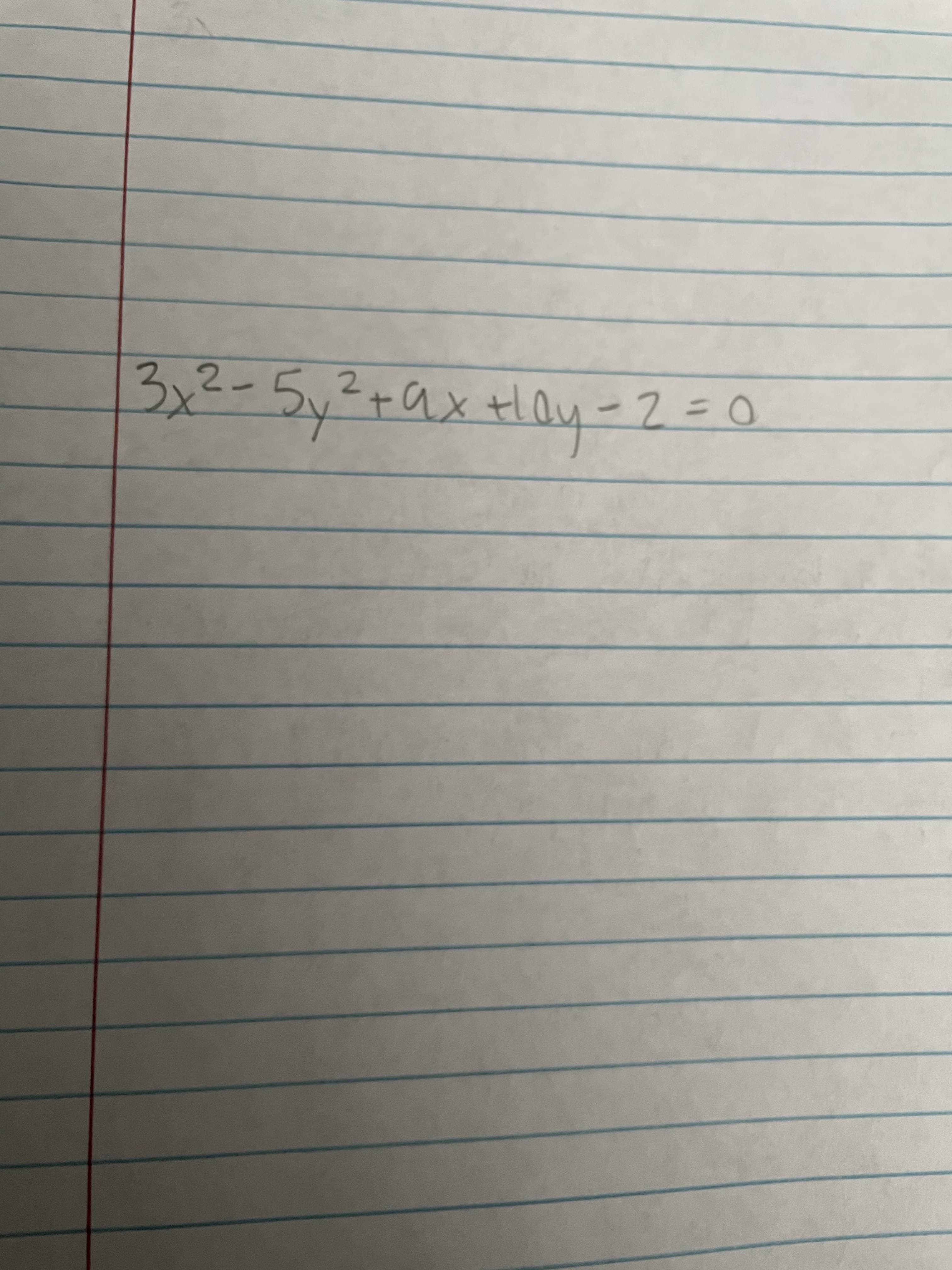 3x2-5,²+ax tlQy-2=0
