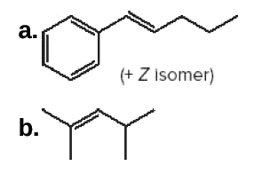 a.
(+ Z isomer)
b.
