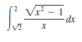 Vx² – 1
2
