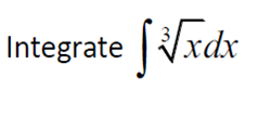 Integrate [Vxdx
