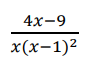 4х-9
x(х-1)2
