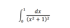 dx
(x² + 1)2
