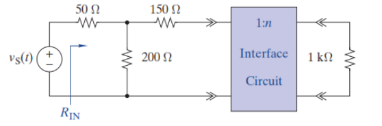 50 N
150 N
1:n
Vs(t)
200 2
Interface
1 kN
Circuit
RIN
