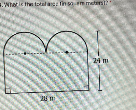 . What is the total arca (in square meters)?
24 m
28 m
