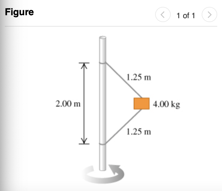 Figure
1 of 1
1.25 m
2.00 m
4.00 kg
1.25 m
