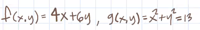 Pex.y)= 4x+6y, 9gかり)=メャザ=13
