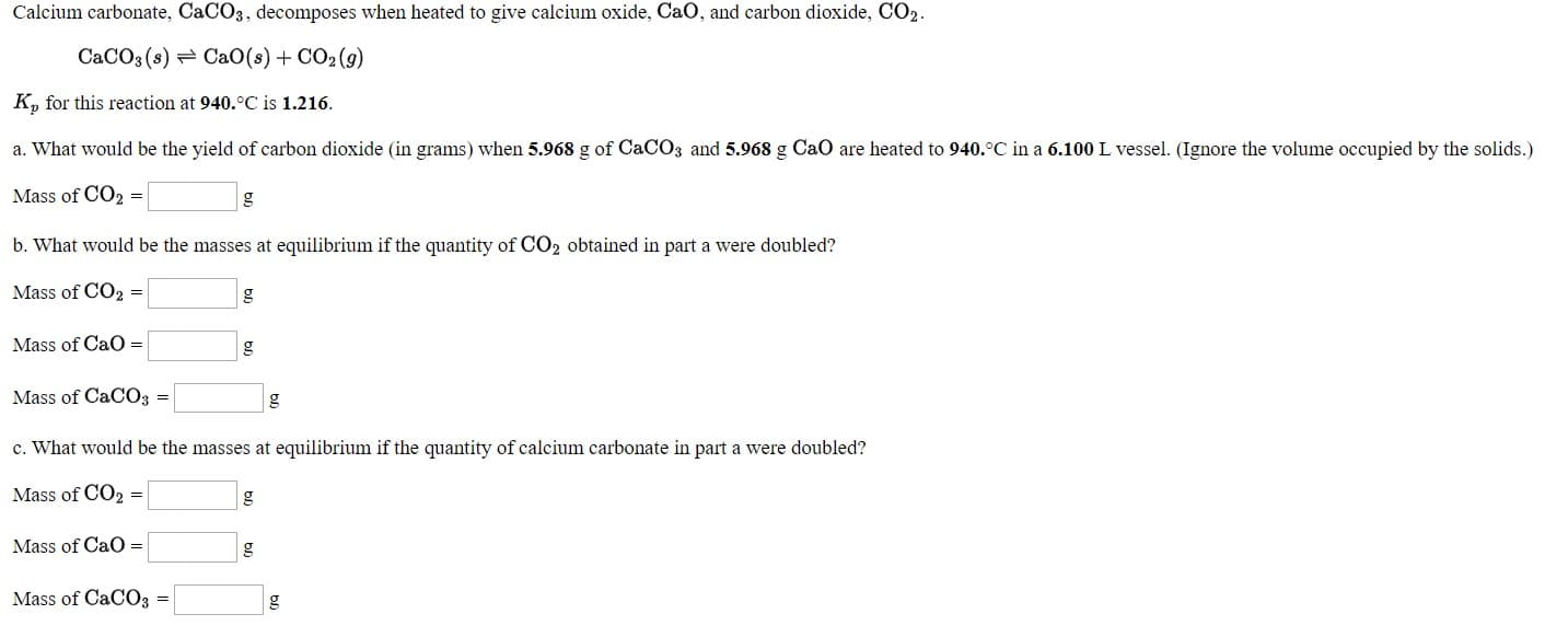 What would be the yield of carbon dioxide
