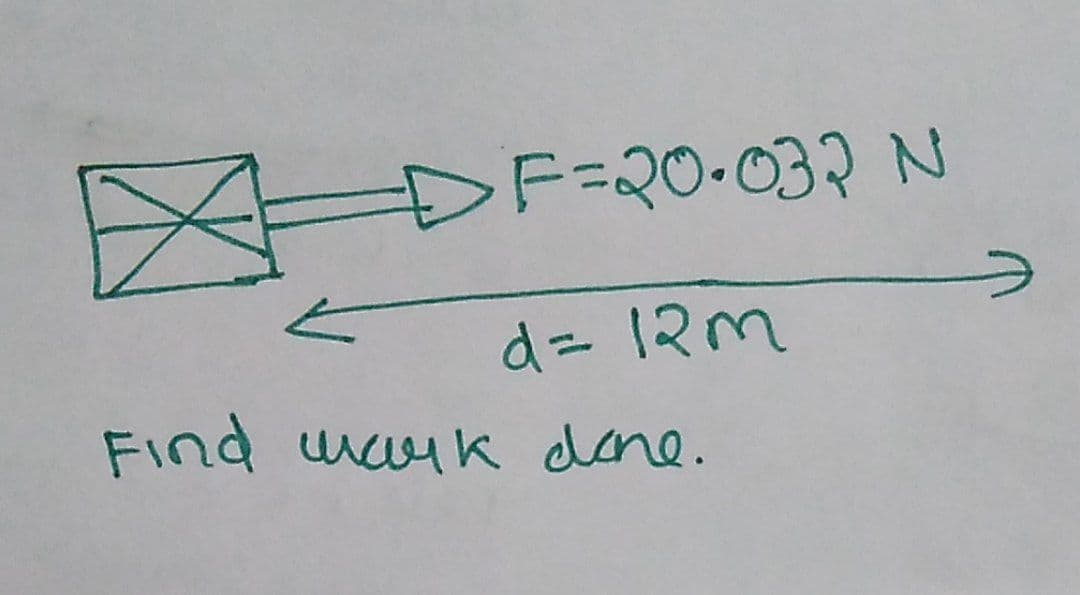 =DF=20.033 N
d=12m
Find mark done.