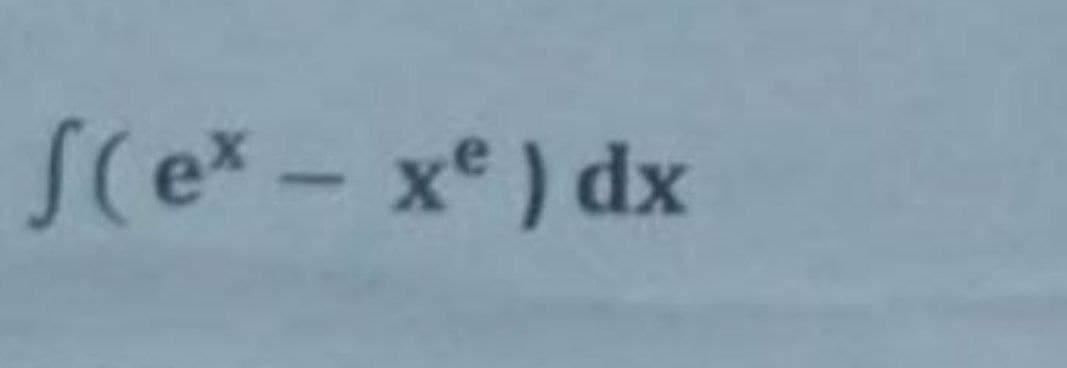 S(ex- x°) dx
