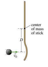 center
of mass
of stick
D
Vo
