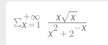 Ex=1
2
-X
X + 2

