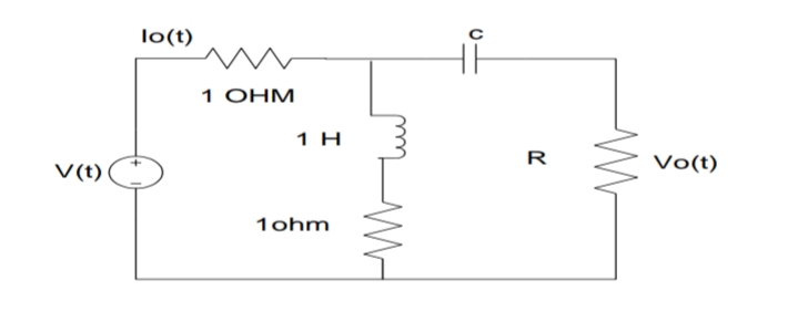 V(t)
lo(t)
1 OHM
1 H
1ohm
R
M
Vo(t)