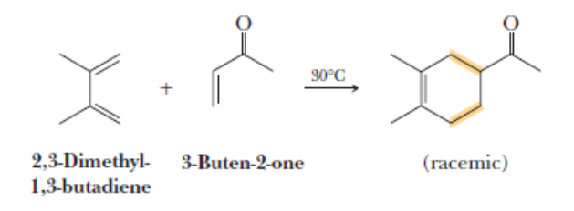 30°C
2,3-Dimethyl- 3-Buten-2-one
1,3-butadiene
(racemic)
