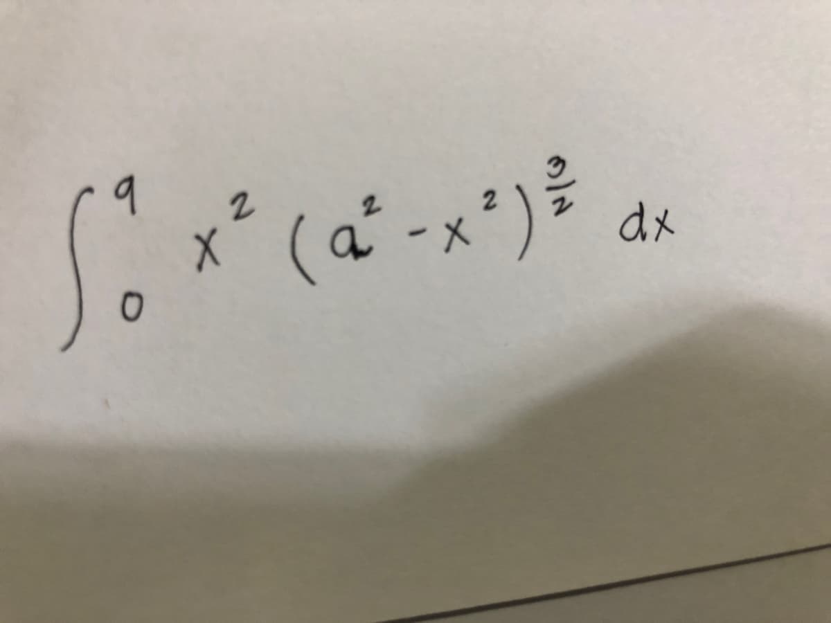 Sö
2
(a²-x²) ²
dx