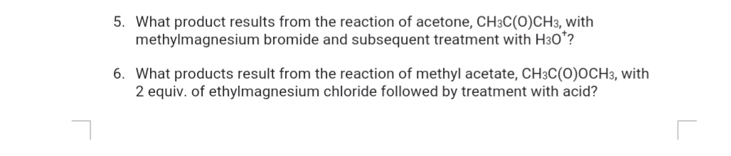 What product results from the reaction of acetone, CH3C(0)CH3, with
methylmagnesium bromide and subsequent treatment with H30*?

