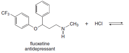 CF3
CH3 +
HCI
fluoxetine
antidepressant
Z-I

