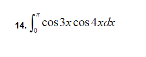 |. cos 3x cos 4.xdx
14.
