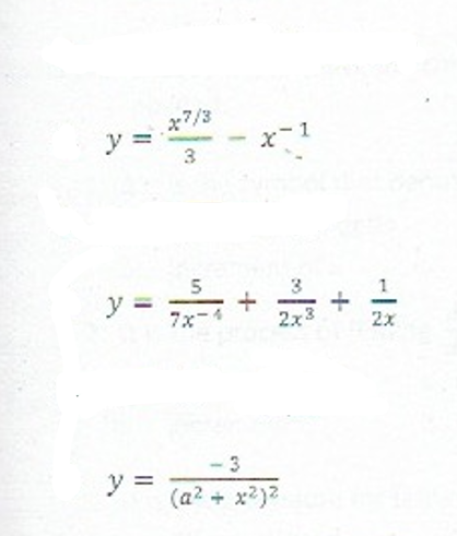 ソ=-
x7/3
と-1
5
3
y =
7x-4
2x3
2x
- 3
y =
(a? + x2)?
+
