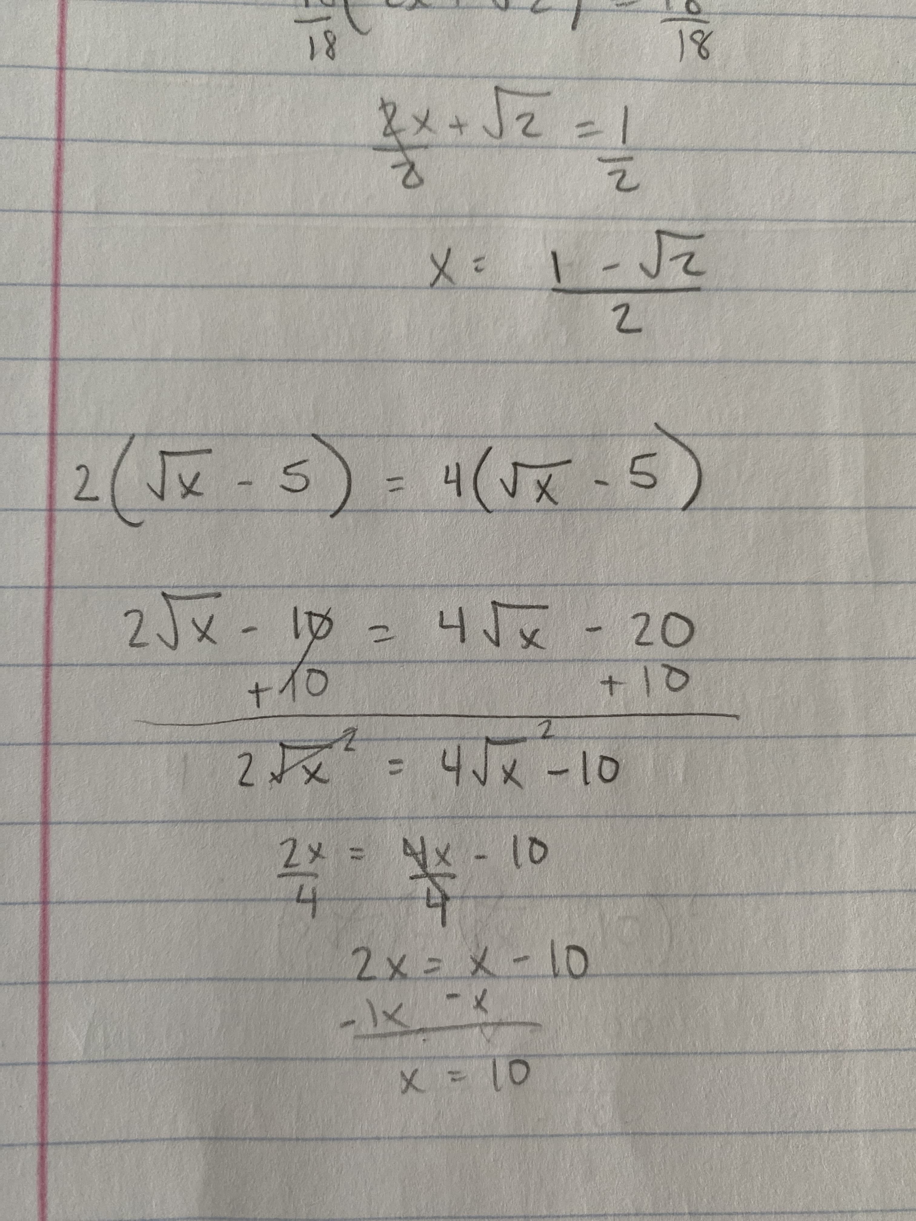 2/Jx-5
5)=4(5x-5)
%3D
