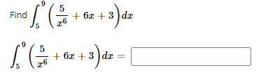 Find+the+3) de
[² (5 +
z + 3) dx =
26
5
+ 6x +