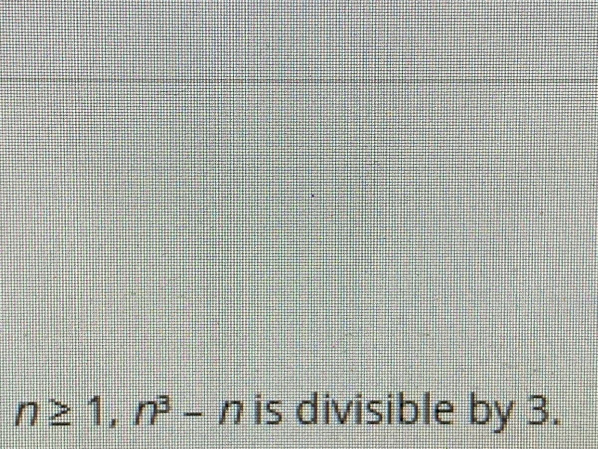 n2 1, - n is divisible by 3.
