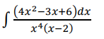 (4x2-3х+6) dx
х*(х-2)
