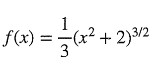 f(x) = 3(x + 2)
2)3/2