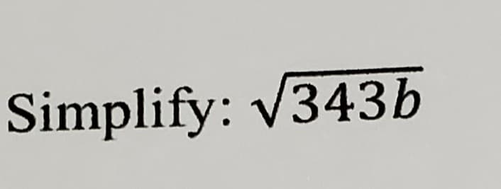 Simplify: V343b
